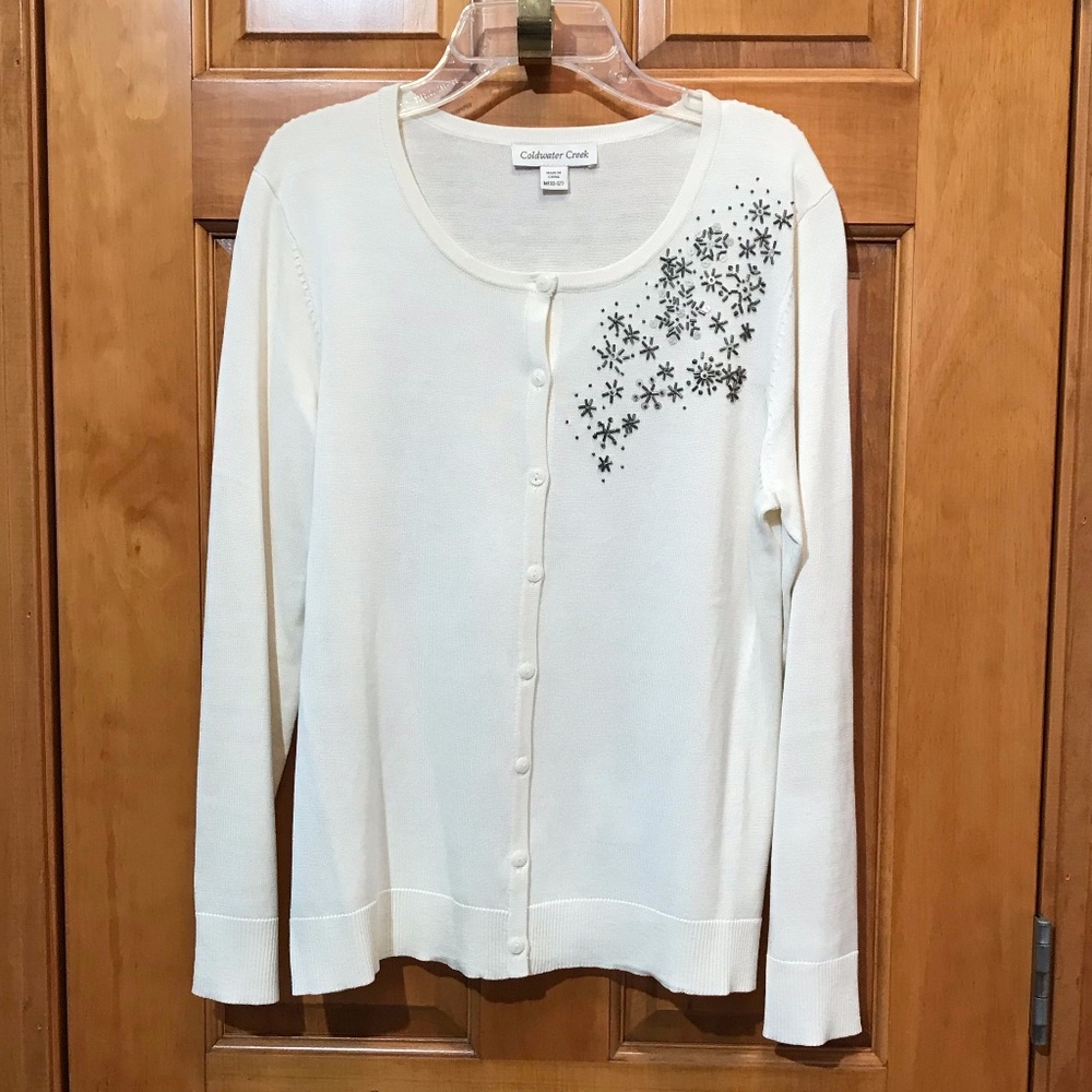 Coldwater Creek Silk Cardigan Sweater